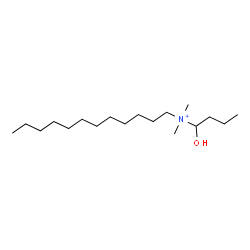 ChemSpider 2D Image | N-(1-Hydroxybutyl)-N,N-dimethyl-1-dodecanaminium | C18H40NO