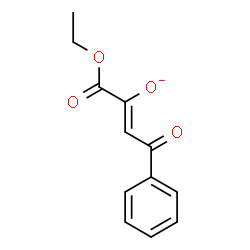 ChemSpider 2D Image | (2Z)-1-Ethoxy-1,4-dioxo-4-phenyl-2-buten-2-olate | C12H11O4