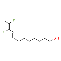 ChemSpider 2D Image | (8E,10E)-10,11-Difluoro-8,10-dodecadien-1-ol | C12H20F2O