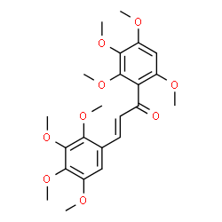 ChemSpider 2D Image | (2E)-3-(2,3,4,5-Tetramethoxyphenyl)-1-(2,3,4,6-tetramethoxyphenyl)-2-propen-1-one | C23H28O9