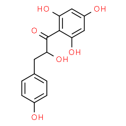 ChemSpider 2D Image | 2-Hydroxy-3-(4-hydroxyphenyl)-1-(2,4,6-trihydroxyphenyl)-1-propanone | C15H14O6