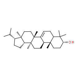 ChemSpider 2D Image | (3R,3aR,5aS,9R,11aR,11bR,13aS,13bR)-3-Isopropyl-3a,5a,8,8,11a,13a-hexamethyl-2,3,3a,4,5,5a,7,7a,8,9,10,11,11a,11b,12,13,13a,13b-octadecahydro-1H-cyclopenta[a]chrysen-9-ol | C30H50O