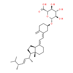 ChemSpider 2D Image | (3R,5Z,7E,22E)-9,10-Secoergosta-5,7,10,22-tetraen-3-yl beta-D-glucopyranosiduronic acid | C34H52O7