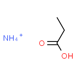 ChemSpider 2D Image | Propanoic acid, ammonium salt (1:1) | C3H10NO2