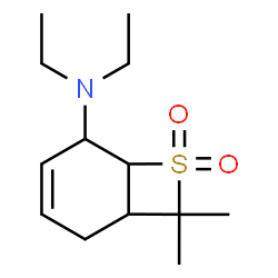 ChemSpider 2D Image | N,N-Diethyl-8,8-dimethyl-7-thiabicyclo[4.2.0]oct-3-en-5-amine 7,7-dioxide | C13H23NO2S