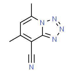 ChemSpider 2D Image | 5,7-Dimethyltetrazolo[1,5-a]pyridine-8-carbonitrile | C8H7N5