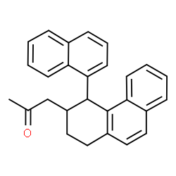 ChemSpider 2D Image | 1-[4-(1-Naphthyl)-1,2,3,4-tetrahydro-3-phenanthrenyl]acetone | C27H24O