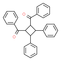 ChemSpider 2D Image | (3,4-Diphenyl-1,2-cyclobutanediyl)bis(phenylmethanone) | C30H24O2