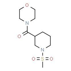 ChemSpider 2D Image | 4-{[1-(methylsulfonyl)piperidin-3-yl]carbonyl}morpholine | C11H20N2O4S