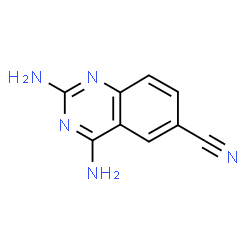 ChemSpider 2D Image | 2,4-Diamino-6-quinazolinecarbonitrile | C9H7N5