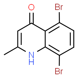 ChemSpider 2D Image | 5,8-Dibromo-2-methyl-4(1H)-quinolinone | C10H7Br2NO