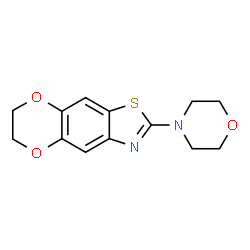 ChemSpider 2D Image | 2-morpholin-4-yl-6,7-dihydro[1,4]dioxino[2,3-f][1,3]benzothiazole | C13H14N2O3S