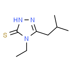 ChemSpider 2D Image | 4-Ethyl-5-isobutyl-2,4-dihydro-3H-1,2,4-triazole-3-thione | C8H15N3S