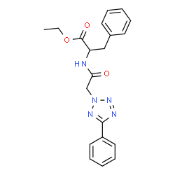 ChemSpider 2D Image | Ethyl N-[(5-phenyl-2H-tetrazol-2-yl)acetyl]phenylalaninate | C20H21N5O3
