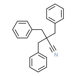 ChemSpider 2D Image | 2,2-Dibenzyl-3-phenylpropanenitrile | C23H21N