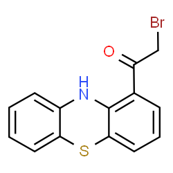 ChemSpider 2D Image | 2-Bromo-1-(10H-phenothiazin-1-yl)ethanone | C14H10BrNOS