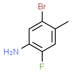 ChemSpider 2D Image | 5-Bromo-2-fluoro-4-methylaniline | C7H7BrFN