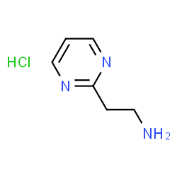 ChemSpider 2D Image | 2-(pyrimidin-2-yl)ethan-1-amine hydrochloride | C6H10ClN3