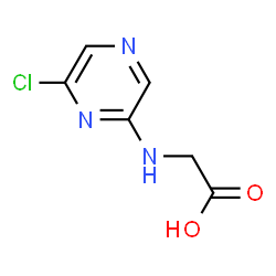 ChemSpider 2D Image | N-(6-Chloro-2-pyrazinyl)glycine | C6H6ClN3O2