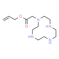 ChemSpider 2D Image | Allyl 1,4,7,10-tetraazacyclododecan-1-ylacetate | C13H26N4O2