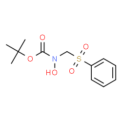 ChemSpider 2D Image | 2-Methyl-2-propanyl hydroxy[(phenylsulfonyl)methyl]carbamate | C12H17NO5S