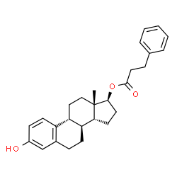 ChemSpider 2D Image | (8alpha,9beta,14beta,17beta)-3-Hydroxyestra-1,3,5(10)-trien-17-yl 3-phenylpropanoate | C27H32O3