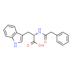 ChemSpider 2D Image | N-(Phenylacetyl)-L-tryptophan | C19H18N2O3
