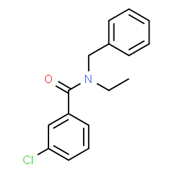 ChemSpider 2D Image | N-Benzyl-3-chloro-N-ethylbenzamide | C16H16ClNO
