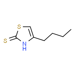 ChemSpider 2D Image | 4-Butyl-1,3-thiazole-2(3H)-thione | C7H11NS2