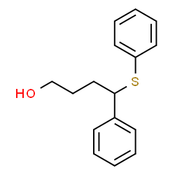 ChemSpider 2D Image | 4-Phenyl-4-(phenylsulfanyl)-1-butanol | C16H18OS