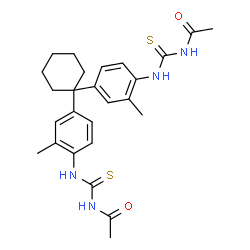 ChemSpider 2D Image | N,N'-{1,1-Cyclohexanediylbis[(2-methyl-4,1-phenylene)carbamothioyl]}diacetamide | C26H32N4O2S2