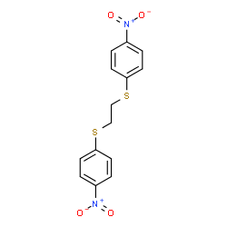 ChemSpider 2D Image | 1,1'-(1,2-Ethanediyldisulfanediyl)bis(4-nitrobenzene) | C14H12N2O4S2