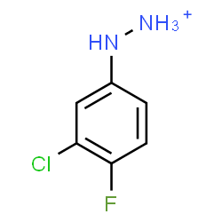 ChemSpider 2D Image | (3-Chloro-4-fluorophenyl)hydrazinium | C6H7ClFN2