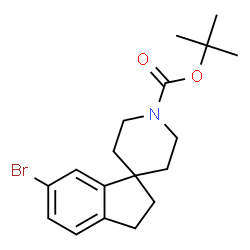 ChemSpider 2D Image | tert-Butyl 6-bromo-2,3-dihydrospiro[indene-1,4'-piperidine]-1'-carboxylate | C18H24BrNO2