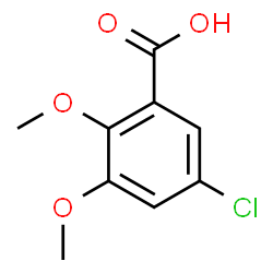ChemSpider 2D Image | 5-Chloro-2,3-dimethoxybenzoic acid | C9H9ClO4