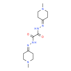 ChemSpider 2D Image | N'~1~,N'~2~-Bis(1-methyl-4-piperidinylidene)ethanedihydrazide | C14H24N6O2