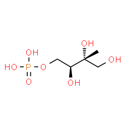 ChemSpider 2D Image | (2S,3R)-2,3,4-Trihydroxy-3-methylbutyl dihydrogen phosphate | C5H13O7P