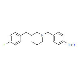 ChemSpider 2D Image | 4-({[3-(4-Fluorophenyl)propyl](propyl)amino}methyl)aniline | C19H25FN2