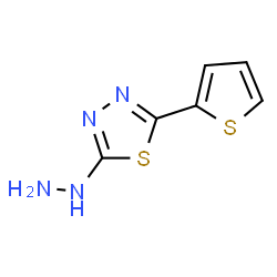 ChemSpider 2D Image | 2-Hydrazino-5-(2-thienyl)-1,3,4-thiadiazole | C6H6N4S2