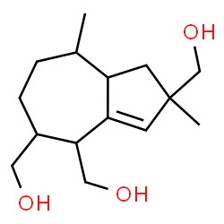 ChemSpider 2D Image | (2,8-Dimethyl-1,2,4,5,6,7,8,8a-octahydroazulene-2,4,5-triyl)trimethanol | C15H26O3