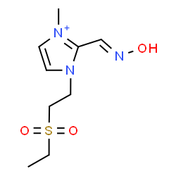 ChemSpider 2D Image | 1-[2-(Ethylsulfonyl)ethyl]-2-[(E)-(hydroxyimino)methyl]-3-methyl-1H-imidazol-3-ium | C9H16N3O3S