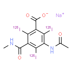 ChemSpider 2D Image | Sodium iotalamate (125I) | C11H8125I3N2NaO4