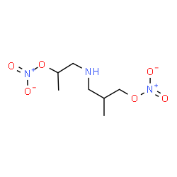 ChemSpider 2D Image | 1-{[2-Methyl-3-(nitrooxy)propyl]amino}-2-propanyl nitrate | C7H15N3O6
