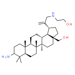 ChemSpider 2D Image | 3-Amino-30-[(2-hydroxyethyl)amino]lup-20(29)-en-28-ol | C32H56N2O2