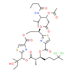ChemSpider 2D Image | lyngbyabellin J | C37H51Cl2N3O12S2