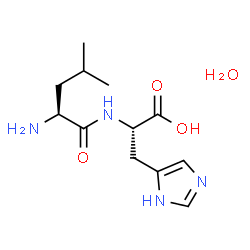 ChemSpider 2D Image | L-Leucyl-L-histidine hydrate (1:1) | C12H22N4O4