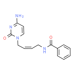 ChemSpider 2D Image | N-[(2Z)-4-(4-Amino-2-oxo-1(2H)-pyrimidinyl)-2-buten-1-yl]benzamide | C15H16N4O2