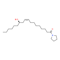 ChemSpider 2D Image | Pyrrolidine Ricinoleamide | C22H41NO2