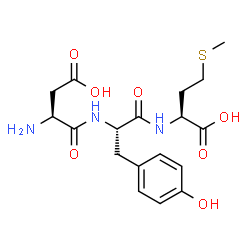 ChemSpider 2D Image | L-alpha-Aspartyl-L-tyrosyl-L-methionine | C18H25N3O7S