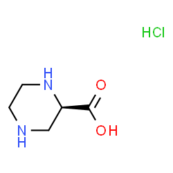ChemSpider 2D Image | (2R)-PIPERAZINE-2-CARBOXYLIC ACID HYDROCHLORIDE | C5H11ClN2O2